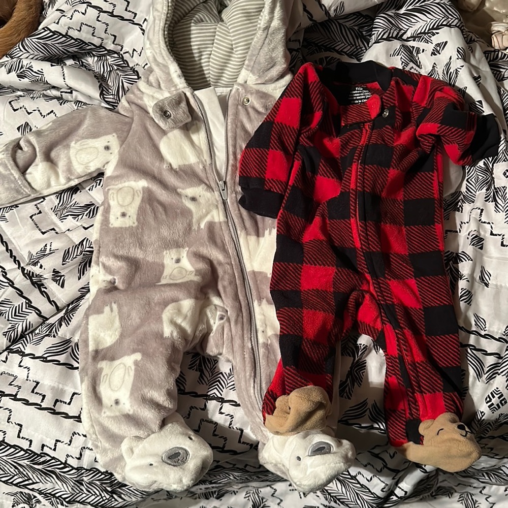 Newborn fuzzy sleepers